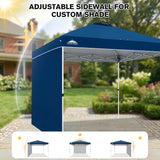 10x10 Pop Up Canopy Tent with 1 Sidewall - Eagle Peak®