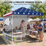 10x10 Pop Up Canopy Tent with 1 Sidewall - Eagle Peak®