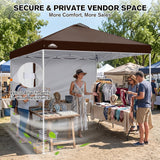 10x10 Pop Up Canopy Tent with 1 Sidewall - Eagle Peak®