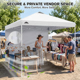10x10 Pop Up Canopy Tent with 1 Sidewall - Eagle Peak®