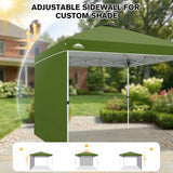 10x10 Pop Up Canopy Tent with 1 Sidewall - Eagle Peak®