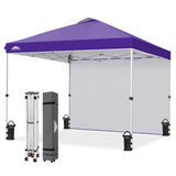 10x10 Pop Up Canopy Tent with 1 Sidewall - Eagle Peak®