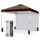 10x10 Pop Up Canopy Tent with 1 Sidewall - Eagle Peak®