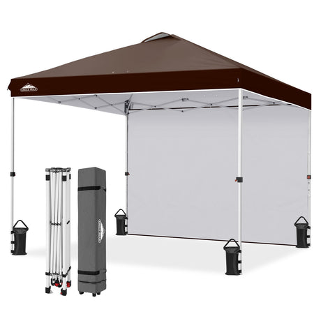 10x10 Pop Up Canopy Tent with 1 Sidewall - Eagle Peak®