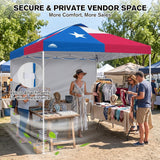 10x10 Pop Up Canopy Tent with 1 Sidewall - Eagle Peak®