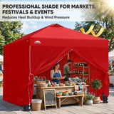 10x10 Pop Up Canopy Tent with Four Sidewalls - Eagle Peak