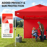 10x10 Pop Up Canopy Tent with One Sidewall - Eagle Peak