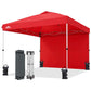 10x10 Pop Up Canopy Tent with One Sidewall - Eagle Peak