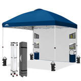 10x10 Pop Up Canopy Tent with Sidewalls & Storage - Eagle Peak®