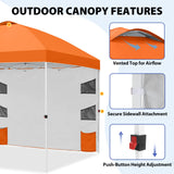 10x10 Pop Up Canopy Tent with Sidewalls & Storage - Eagle Peak®