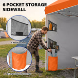 10x10 Pop Up Canopy Tent with Sidewalls & Storage - Eagle Peak®