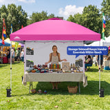 10x10 Pop Up Canopy Tent with Sidewalls & Storage - Eagle Peak®