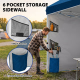 10x10 Pop Up Canopy Tent with Sidewalls & Storage - Eagle Peak®