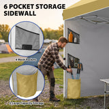 10x10 Pop Up Canopy Tent with Sidewalls & Storage - Eagle Peak®