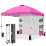 10x10 Pop Up Canopy Tent with Sidewalls & Storage - Eagle Peak®