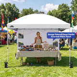10x10 Pop Up Canopy Tent with Sidewalls & Storage - Eagle Peak®