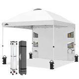 10x10 Pop Up Canopy Tent with Sidewalls & Storage - Eagle Peak®