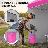 10x10 Pop Up Canopy Tent with Sidewalls & Storage - Eagle Peak®
