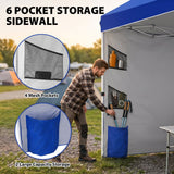 10x10 Pop Up Canopy Tent with Sidewalls & Storage - Eagle Peak®