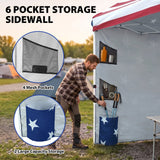 10x10 Pop Up Canopy Tent with Sidewalls & Storage - Eagle Peak®