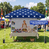 10x10 Pop Up Canopy Tent with Sidewalls & Storage - Eagle Peak®