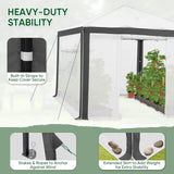 10X10 Replacement Top cover of Walk in Greenhouse with Polyester Reinforced Corners - Eagle Peak Custom Canopy Tent