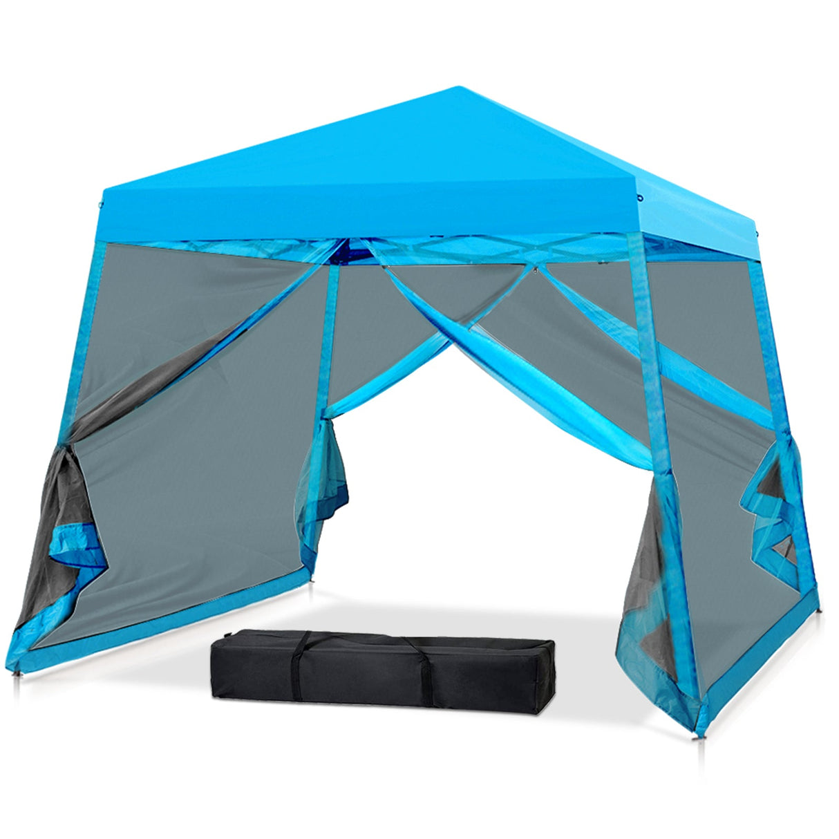 10x10 Slant Leg Easy Setup Pop Up Canopy Tent - Eagle Peak®