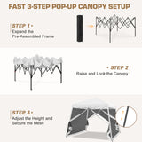 10x10 Slant Leg Easy Setup Pop Up Canopy Tent - Eagle Peak®