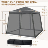 10x10 Slant Leg Easy Setup Pop Up Canopy Tent - Eagle Peak®