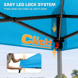10x10 Slant Leg Easy Setup Pop Up Canopy Tent - Eagle Peak®
