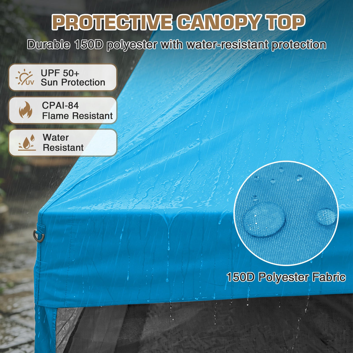 10x10 Slant Leg Easy Setup Pop Up Canopy Tent - Eagle Peak®