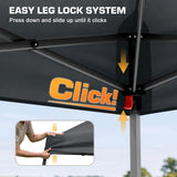 10x10 Slant Leg Easy Setup Pop Up Canopy Tent - Eagle Peak®