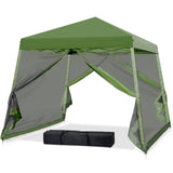 10x10 Slant Leg Easy Setup Pop Up Canopy Tent - Eagle Peak®