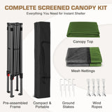 10x10 Slant Leg Easy Setup Pop Up Canopy Tent - Eagle Peak®