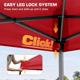 10x10 Slant Leg Easy Setup Pop Up Canopy Tent - Eagle Peak®
