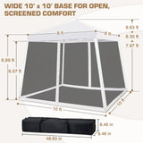 10x10 Slant Leg Easy Setup Pop Up Canopy Tent - Eagle Peak®