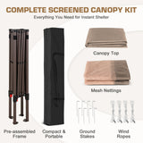 10x10 Slant Leg Easy Setup Pop Up Canopy Tent - Eagle Peak®