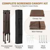 10x10 Slant Leg Easy Setup Pop Up Canopy Tent - Eagle Peak®