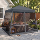 10x10 Slant Leg Easy Setup Pop Up Canopy Tent - Eagle Peak®
