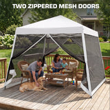 10x10 Slant Leg Easy Setup Pop Up Canopy Tent - Eagle Peak®