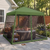 10x10 Slant Leg Easy Setup Pop Up Canopy Tent - Eagle Peak®