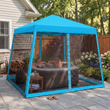 10x10 Slant Leg Easy Setup Pop Up Canopy Tent - Eagle Peak®