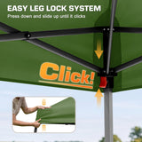 10x10 Slant Leg Easy Setup Pop Up Canopy Tent - Eagle Peak®