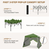 10x10 Slant Leg Easy Setup Pop Up Canopy Tent - Eagle Peak®