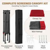 10x10 Slant Leg Easy Setup Pop Up Canopy Tent - Eagle Peak®