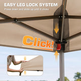 10x10 Slant Leg Easy Setup Pop Up Canopy Tent - Eagle Peak®