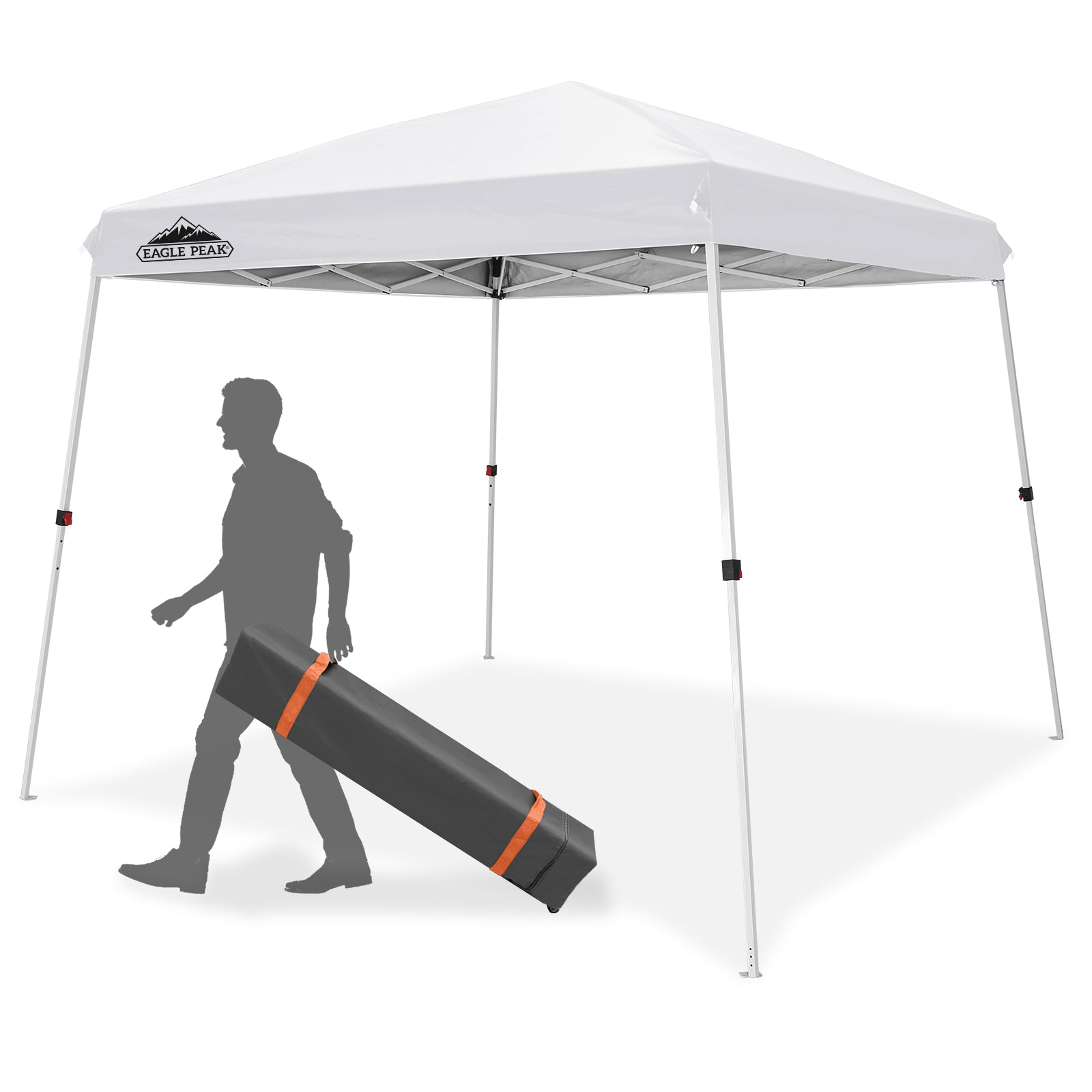 KingTip Quik Shade Expedition 10 x 10 x 9 ft Green EX64 Slant Leg Canopy