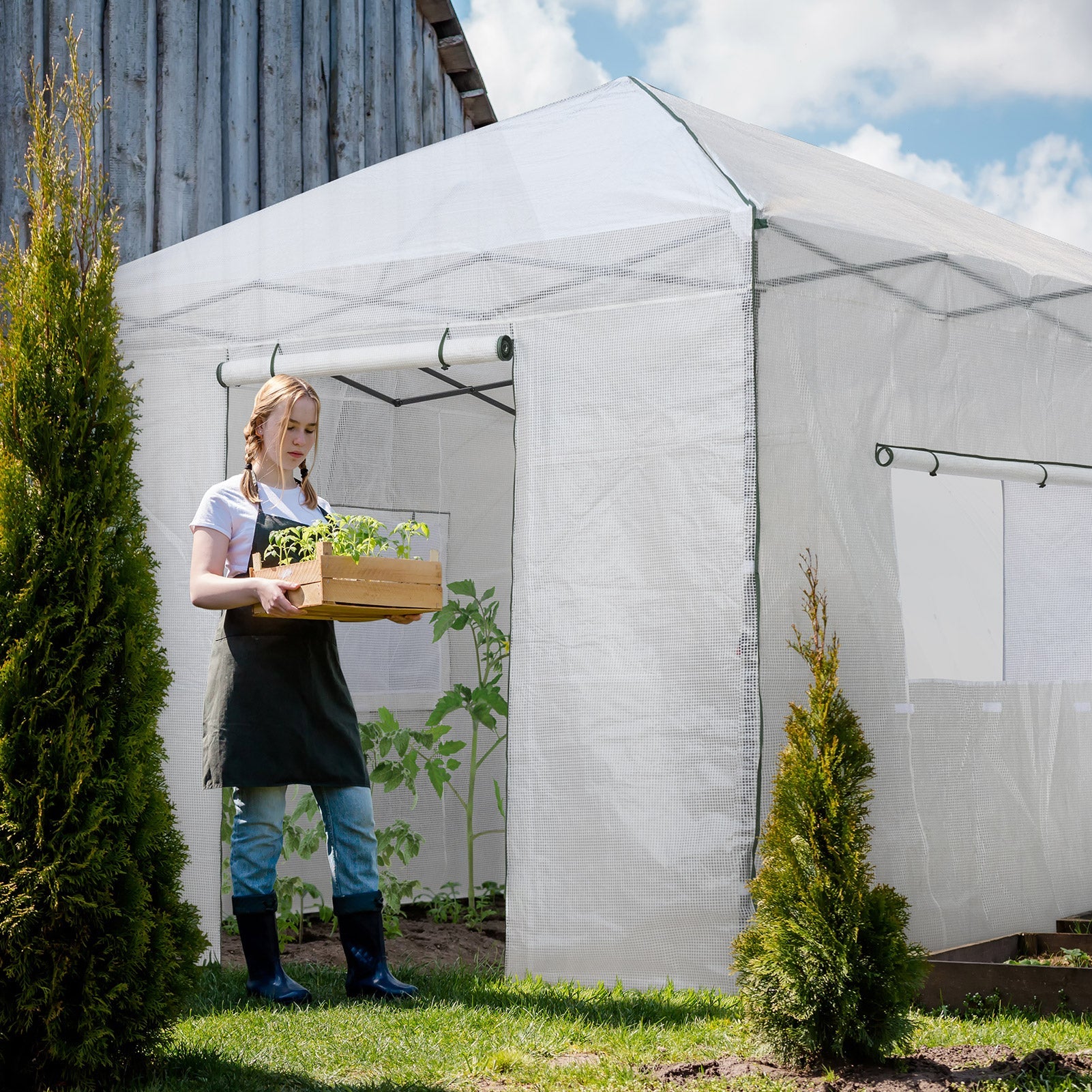 10×10 Walk In Pop Up Greenhouse
