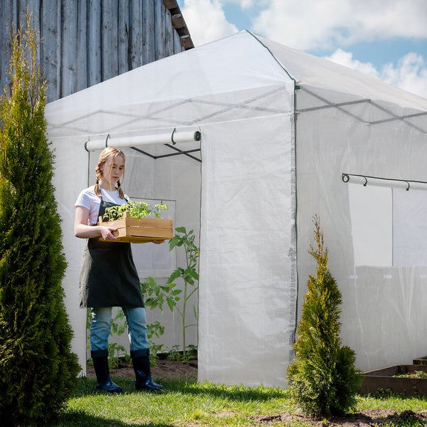 10x10 Easy Setup Pop Up Greenhouse – Eagle Peak®