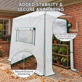 10x5 Easy Setup Pop Up Greenhouse, Lean-To Design - Eagle Peak®
